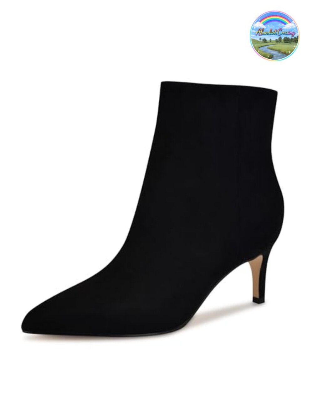 Nine West Sheeba Pointy Toe Ankle Booties Leather Stiletto Heel